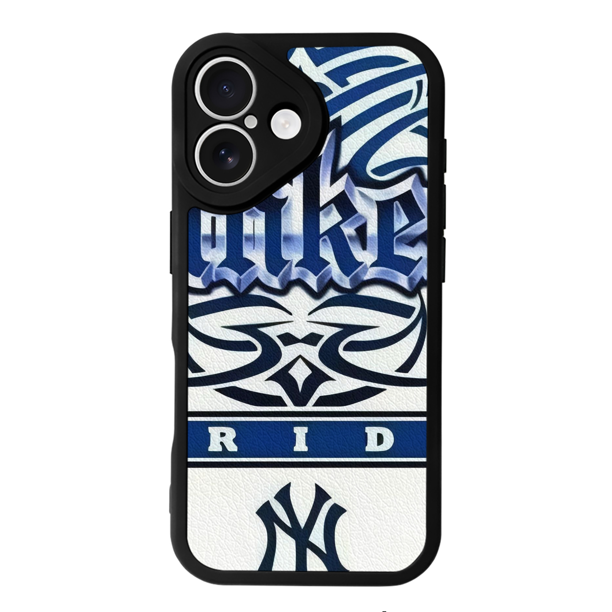 New York Yankees 304 IPhone 16 Silicone Leather Case – UV Print, Lambskin Texture – Perfect Fit, Wireless Charging Compatible, Scratch Resistant, Precise Cutouts – Stylish Protection For IPhone 16